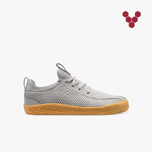 Vivobarefoot Primus Knit II Grå Joggesko Barn [7-LCKS]